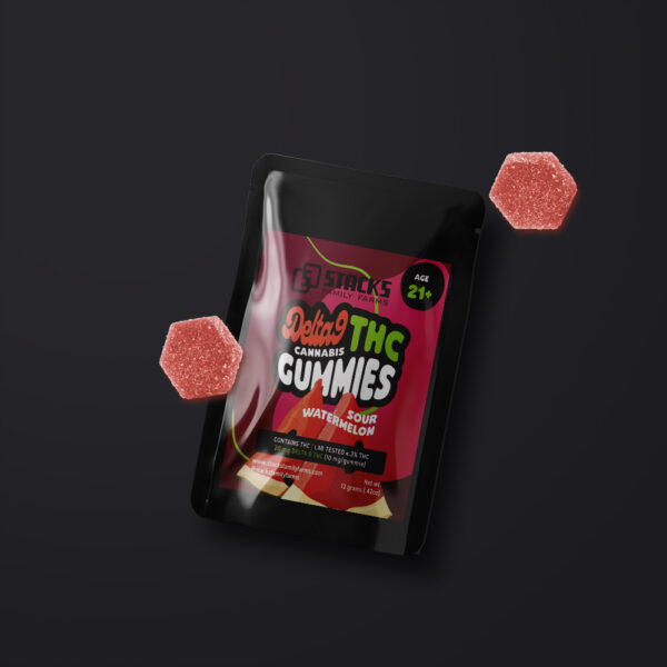 Delta 9 10mg Gummies (2-Pack) Sour Watermelon