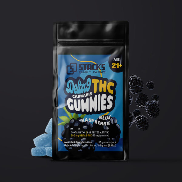 Delta 9 10mg Gummies (30-Pack) Blue Raspberry