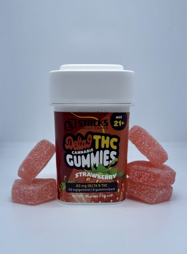 Delta 9 10mg Gummies (8-Pack) Strawberry