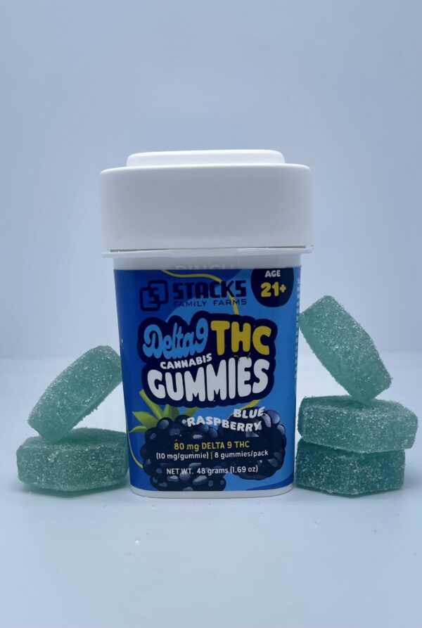 Delta 9 10mg Gummies (8-Pack) Blue Raspberry