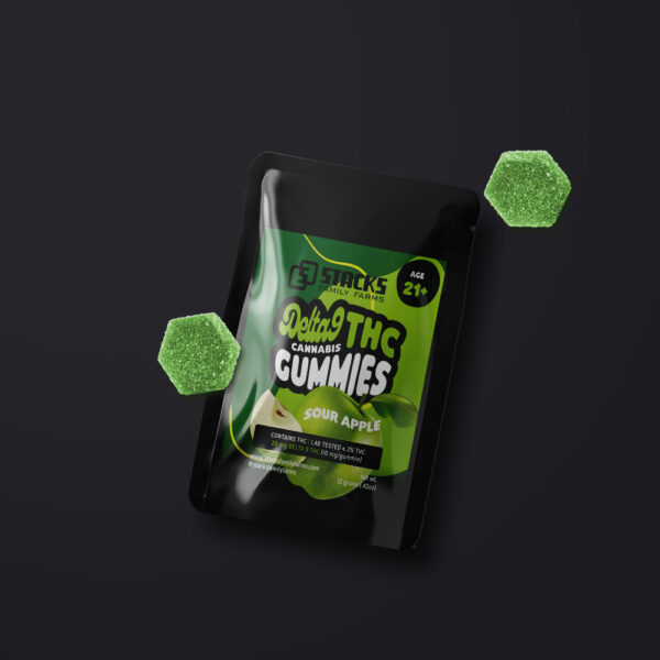 Delta 9 10mg Gummies (2-Pack) Sour Apple